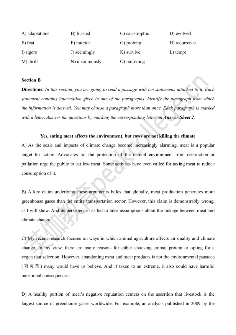 2025年6月六级真题卷二_英语四六级保存避免失效_最新更新，视频都在这_2026、6月四级速转存易和谐_新大学英语2025.6月4.6级真题_六级真题_01六级真题+答案解析+听力音频