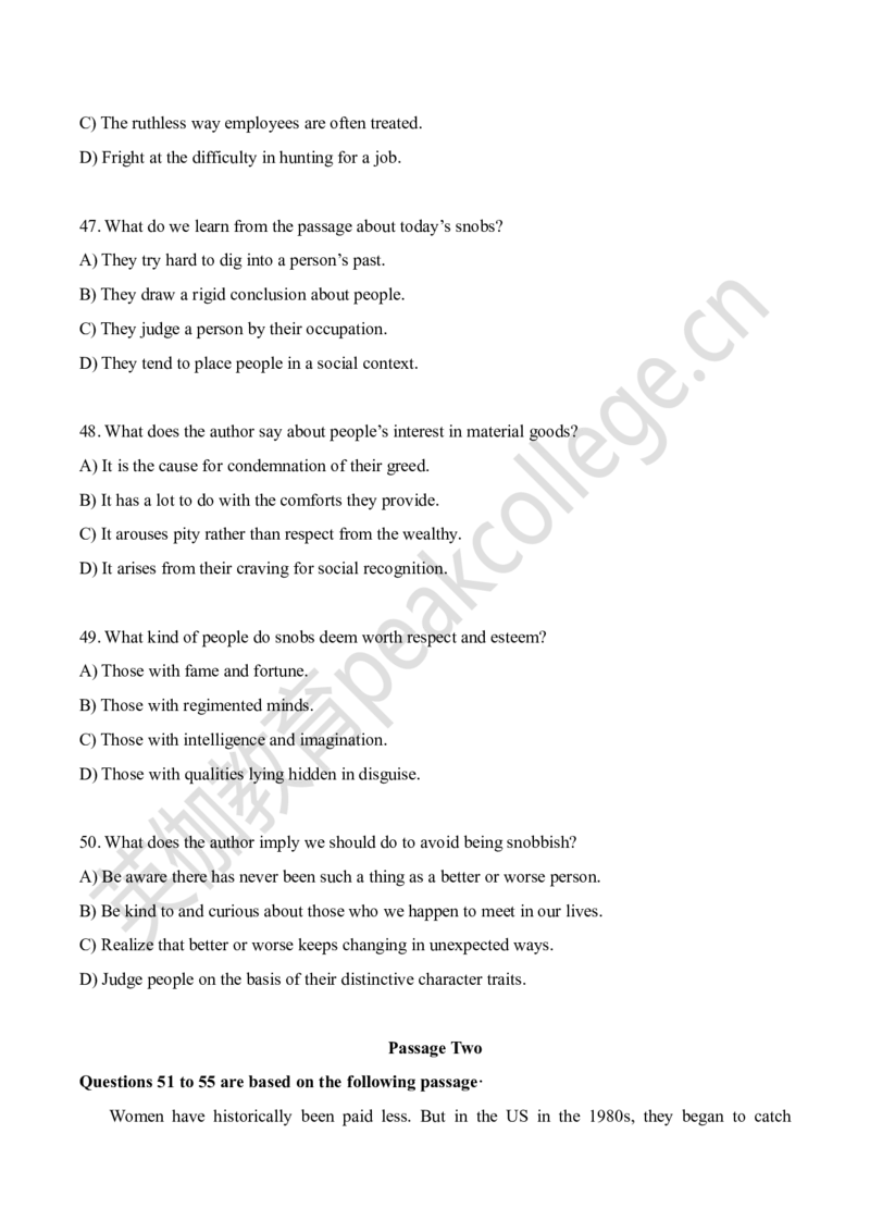 2025年6月六级真题卷二_英语四六级保存避免失效_最新更新，视频都在这_2026、6月四级速转存易和谐_新大学英语2025.6月4.6级真题_六级真题_01六级真题+答案解析+听力音频