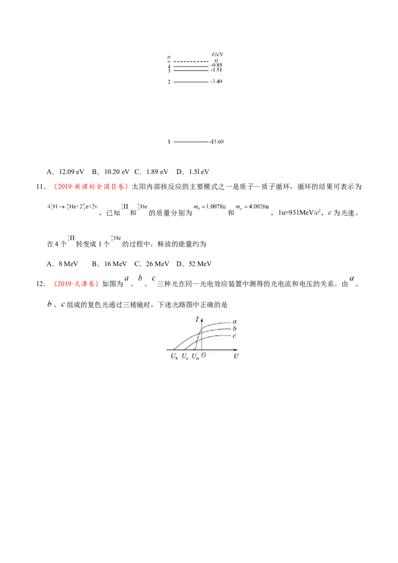 解密13原子与原子核（原卷版）-高频考点解密2021年高考物理二轮复习讲义+分层训练_04高考物理_新高考复习资料_2021年新高考资料