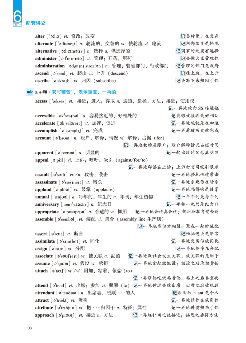 六级讲义-词汇部分_英语四六级保存避免失效_最新更新，视频都在这_2026，6月六级速转存易和谐_0、2025年12月六级_04.笑过六级全程班周思成_00.讲义_25年12月六级讲义_六级词汇