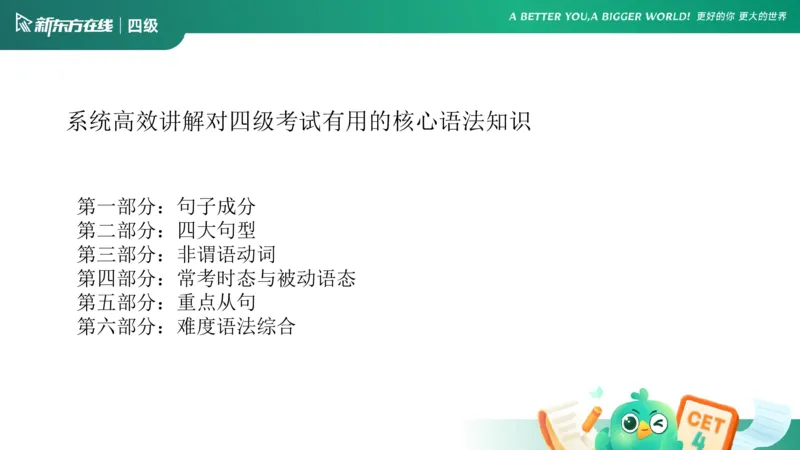 25秋季四级语法1_2_1757578381580_英语四六级保存避免失效_最新更新，视频都在这_2026、6月四级速转存易和谐_0、2025年12月四级_07.东方四级全程班陈志超_00.讲义_四级核心技巧讲解