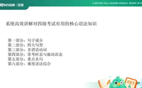 25秋季四级语法1_2_1757578381580_英语四六级保存避免失效_最新更新，视频都在这_2026、6月四级速转存易和谐_0、2025年12月四级_07.东方四级全程班陈志超_00.讲义_四级核心技巧讲解