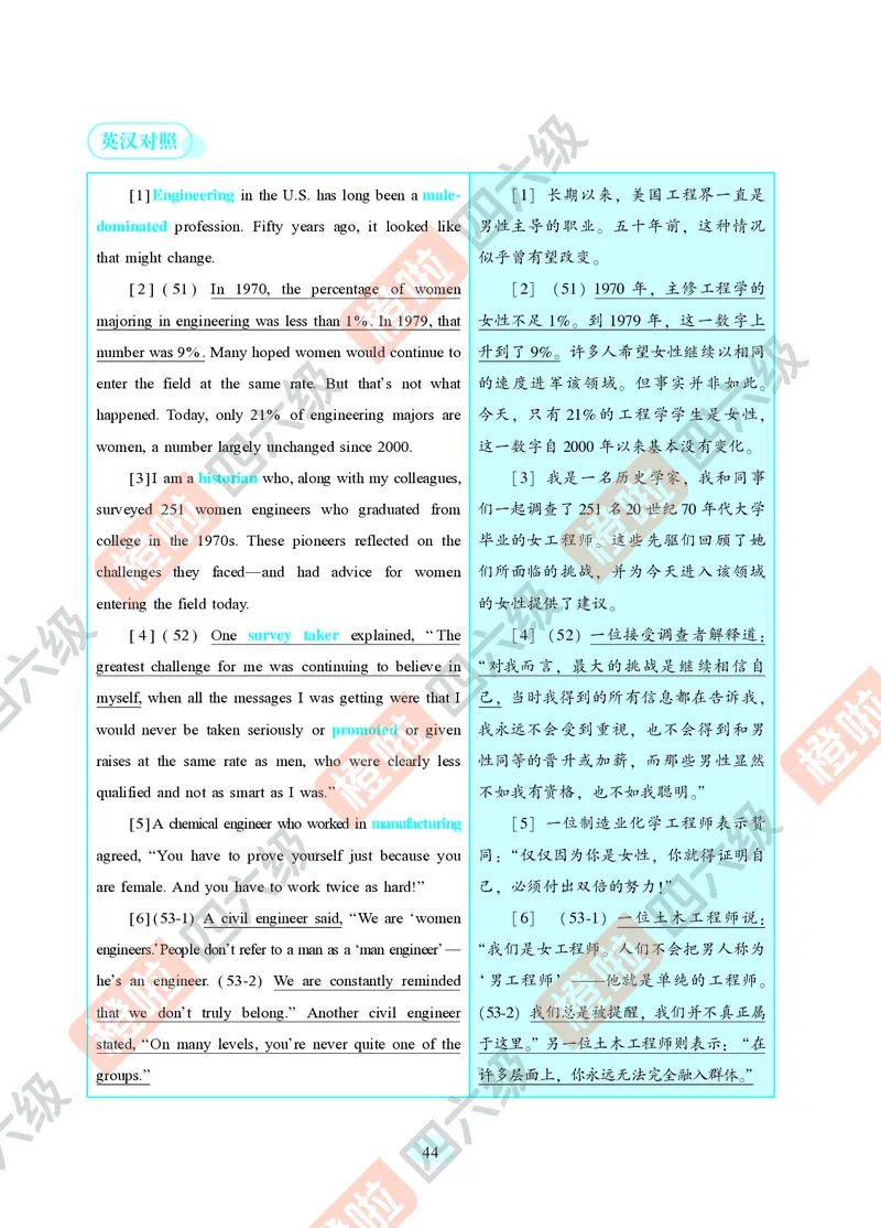 02.2024年12月四级（第一套）-解析6-12_英语四六级保存避免失效_最新更新，视频都在这_2026、6月四级速转存易和谐_0、2025年12月四级_06.橙啦四级全程班石雷鹏_00.讲义_真题_24年12月