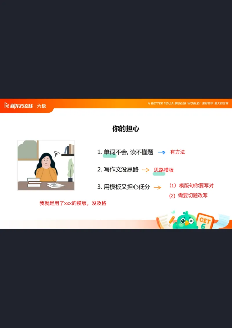 25_12_六级写作1笔记_1758101657473_英语四六级保存避免失效_最新更新，视频都在这_2026，6月六级速转存易和谐_0、2025年12月六级_07.东方六级全程班陈志超_00.讲义_六级核心技巧讲解