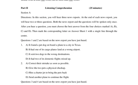 2021年12月大学英语4级第1套_英语四六级保存避免失效_最新更新，视频都在这_2026、6月四级速转存易和谐_新大学英语2025.6月4.6级真题_※1.四级历年真题、解析及听力_2.2017-2024年（新题型）