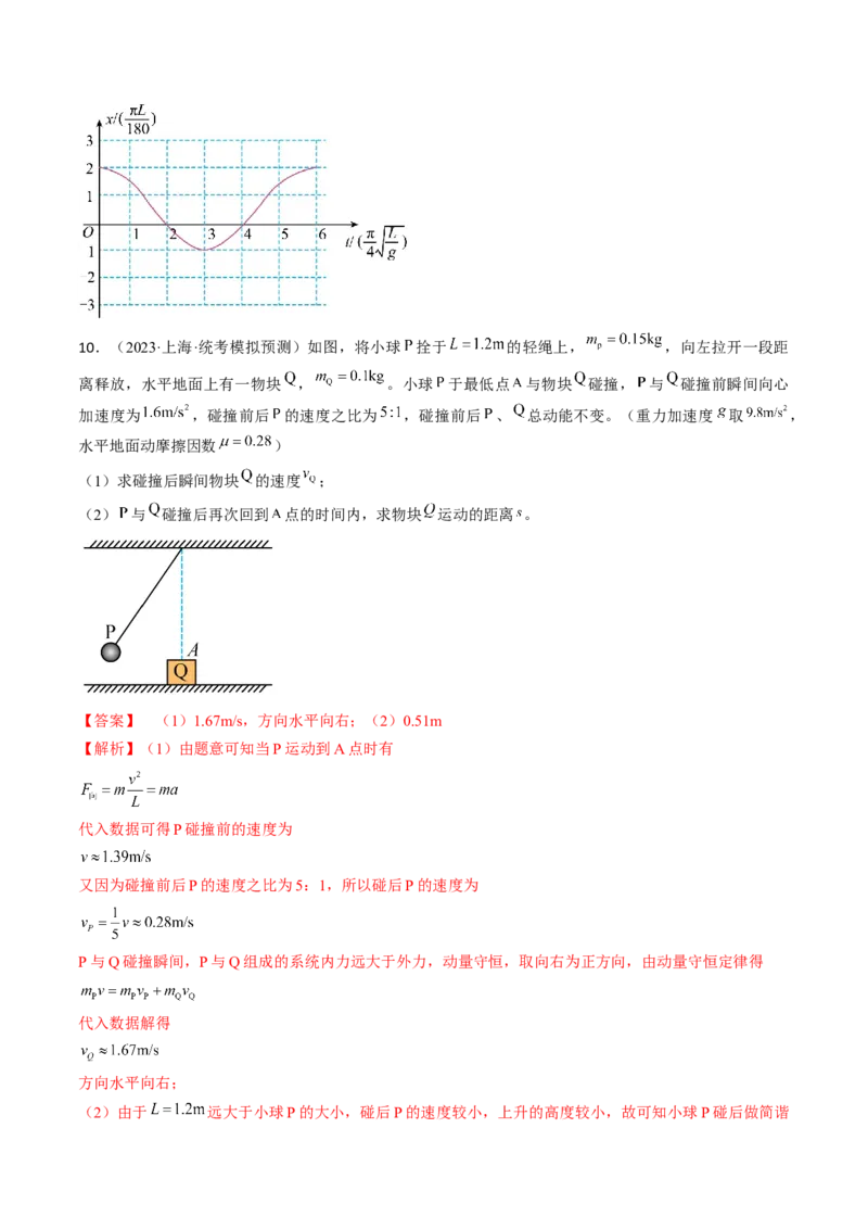 考点61机械振动（解析版）_04高考物理_通用版（老高考）复习资料_2024年复习资料_完备战2024年高考物理一轮复习考点帮（全国通用）_答案解析版