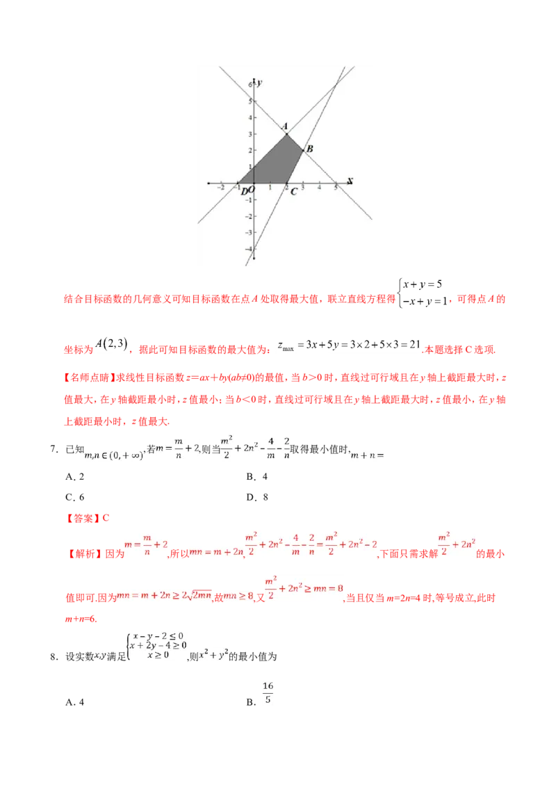 专题07不等式-备战2019年高考数学（文）之纠错笔记系列（解析版）_新高考复习资料_2022年新高考资料_2022年一轮复习各版本_1.新高考2022年高考数学一轮复习