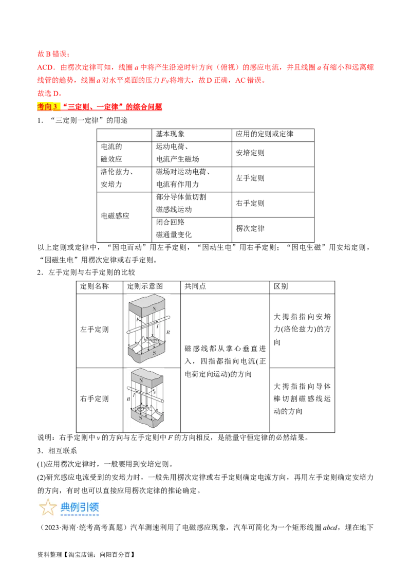 考点48电磁感应现象楞次定律（解析版）_04高考物理_通用版（老高考）复习资料_2024年复习资料_完备战2024年高考物理一轮复习考点帮（全国通用）_答案解析版