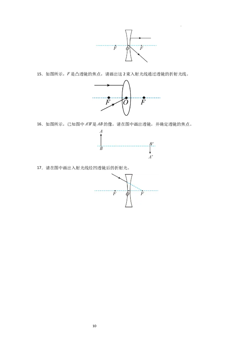 3.2透镜（知识解读）（原卷版）_8上-初中物理苏科版(4)_03讲义