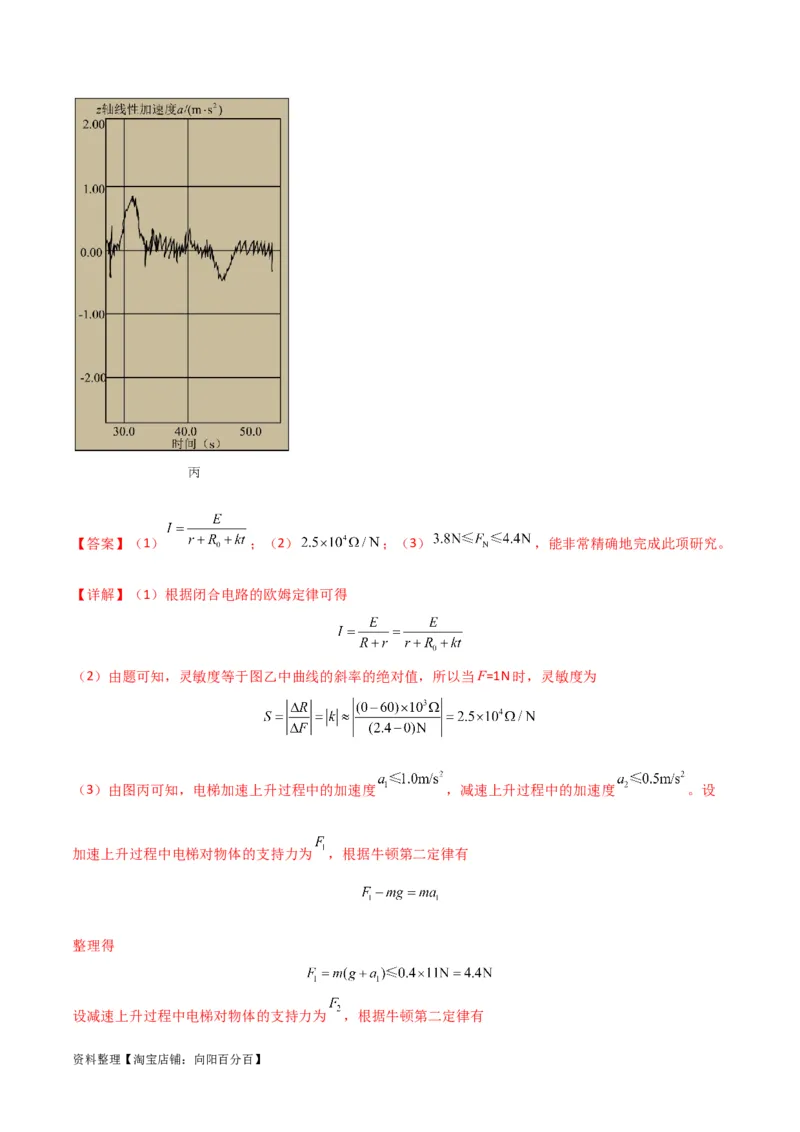 考点巩固卷76交变电流相关概念、规律、原理、图像、动态分析、四值、传感器等的综合应用（解析版）_04高考物理_新高考复习资料_2024新高考复习资料_一轮复习资料_考点巩固卷