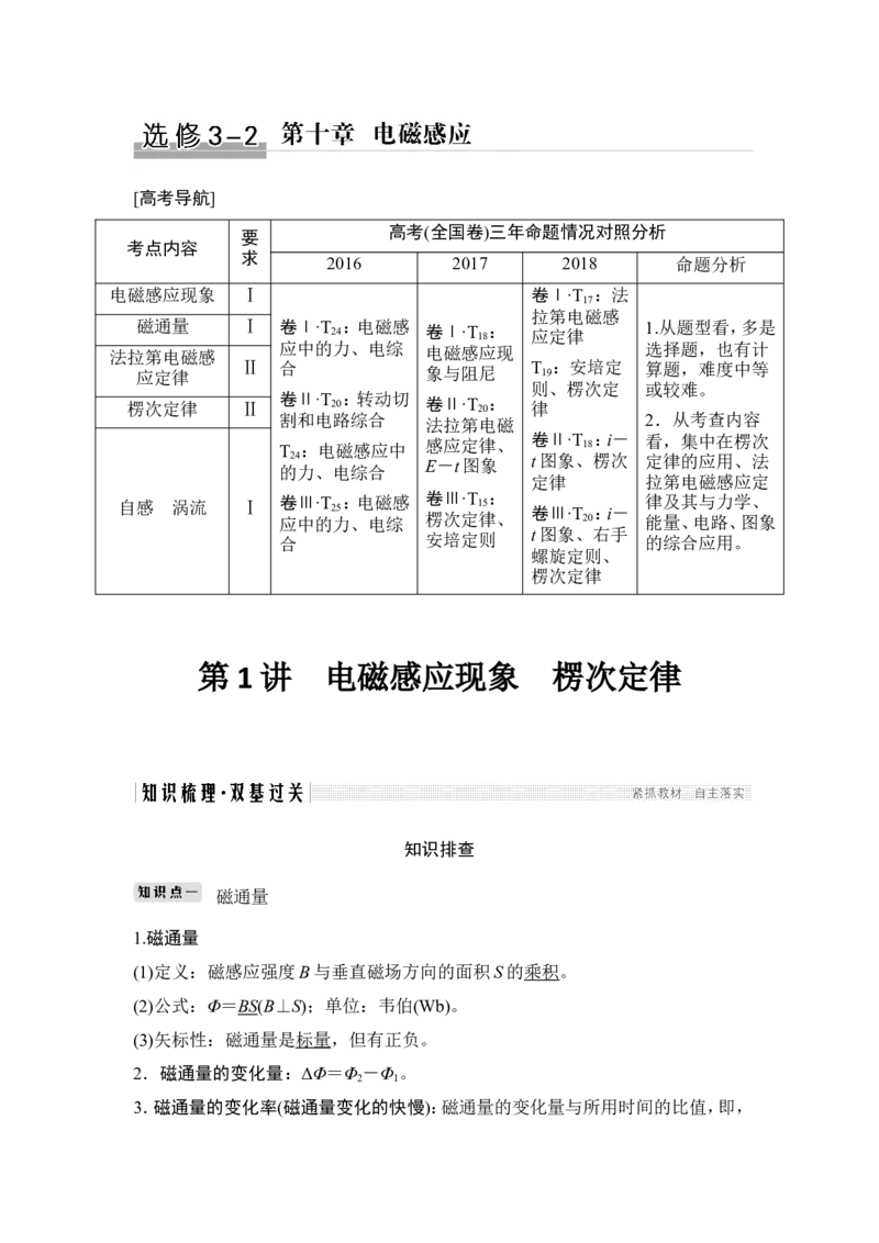 选修3-2第十章第1讲_04高考物理_新高考复习资料_2022年新高考复习资料_高考物理2022年一轮复习各版本_2.2022年高考物理一轮复习新高考1津鲁琼辽鄂适用_配套习题