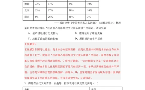 辽宋夏金元的经济、社会与文化-2023-2024学年高三历史二轮（专题训练）解析版_07高考历史_2024年新高考资料_2.2024二轮复习_2024届高三历史统编版二轮复习专项训练