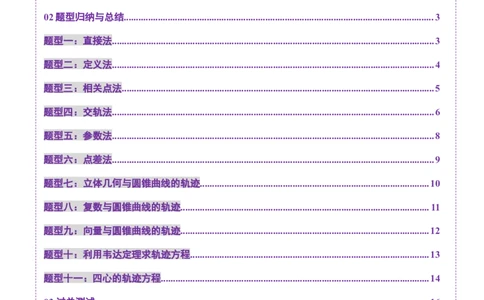 重难点突破05求曲线的轨迹方程（十一大题型）（原卷版）_02高考数学_2025年新高考资料_一轮复习_2025年高考数学一轮复习讲练测（新教材新高考，含2024高考真题）_第八章平面解析几何