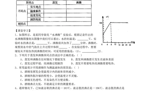 苏科初中物理八上《2.2汽化和液化》word教案(3)_8上-初中物理苏科版(4)_赠送：旧版资料（和新版好多一样，仍具有很大参考价值）_02教案