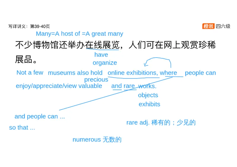 01.翻译带练1：博物馆_英语四六级保存避免失效_最新更新，视频都在这_2026，6月六级速转存易和谐_0、2025年12月六级_06.橙啦六级全程班石雷鹏_03.真题技巧+专项带练_07.翻译带练_资料