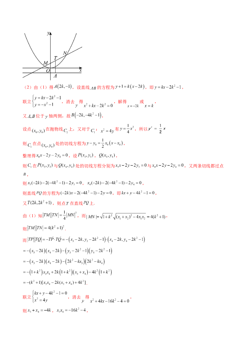 重难点突破12双切线问题的探究（七大题型）（解析版）_2025年新高考资料_一轮复习_2025年高考数学一轮复习讲练测（新教材新高考，含2024高考真题）_第八章平面解析几何