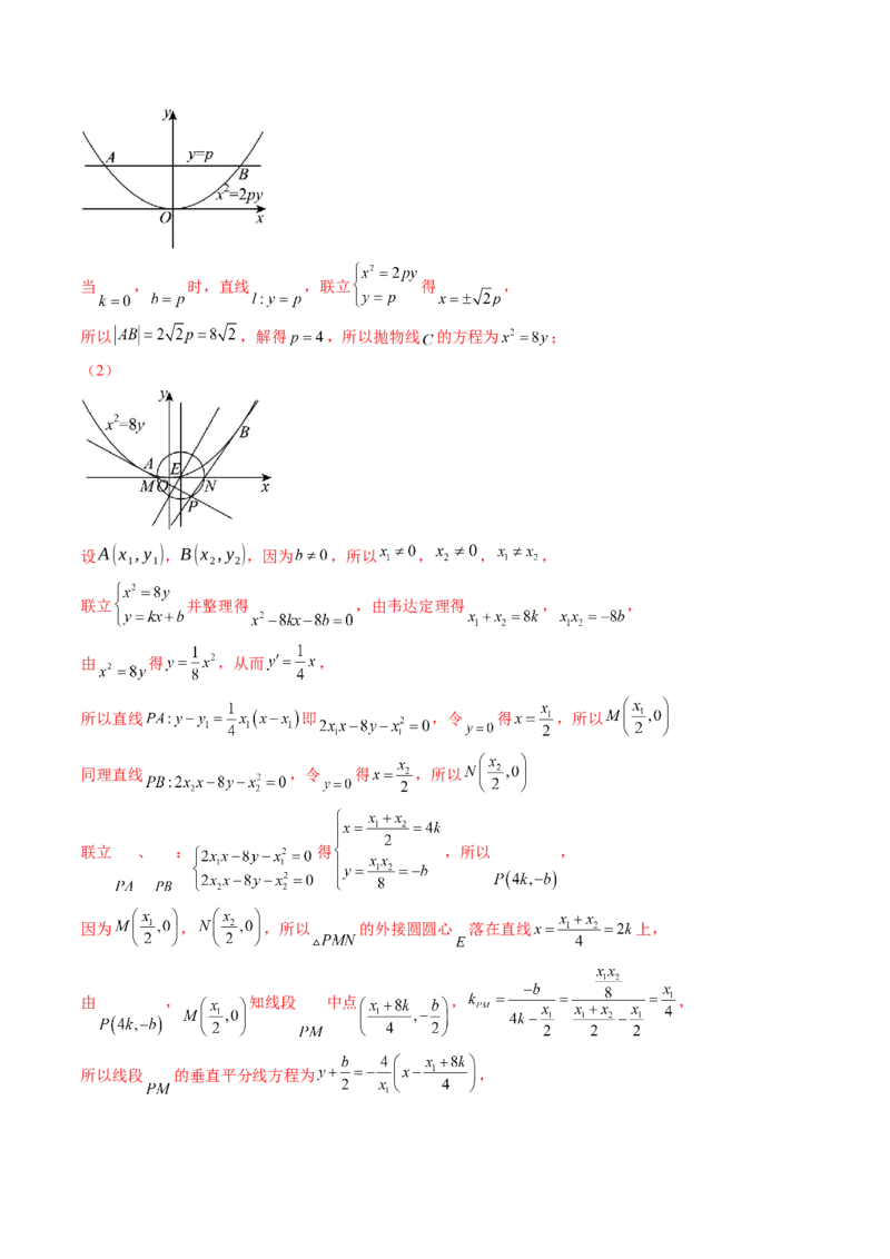 重难点突破12双切线问题的探究（七大题型）（解析版）_2025年新高考资料_一轮复习_2025年高考数学一轮复习讲练测（新教材新高考，含2024高考真题）_第八章平面解析几何