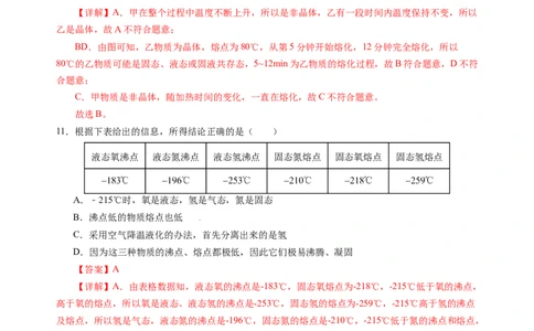 第四章物态变化（单元测试）（解析版）_8上-初中物理苏科版(4)_05单元测试+期中期末（齐全）_单元测试（第2套）