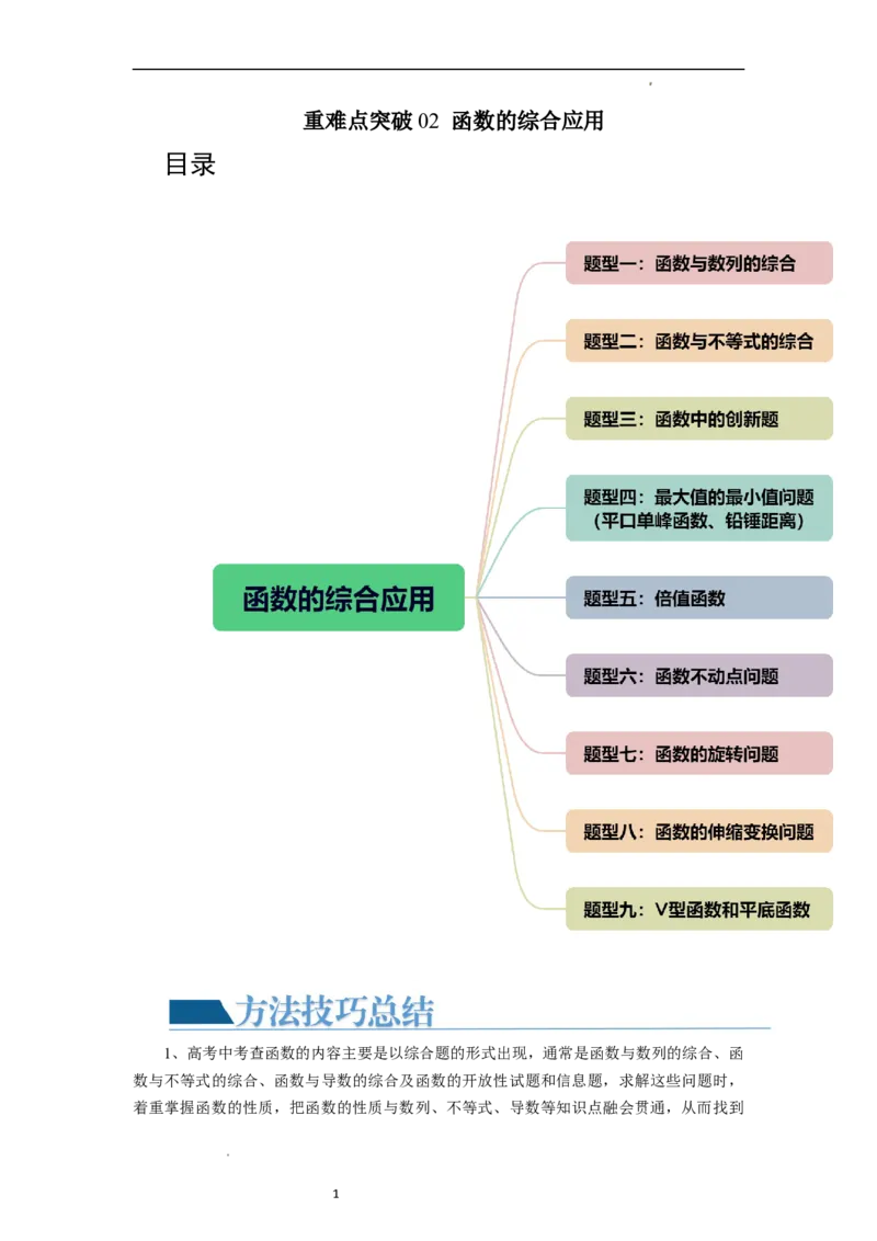 重难点突破02函数的综合应用（解析版）_02高考数学_新高考复习资料_2024年新高考资料_一轮复习资料_完2024年高考数学一轮复习讲练测(课件+讲义+练习)（新高考）