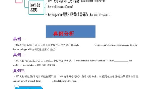重难点14语法填空特殊句式-2024年高考英语热点&middot;重点&middot;难点专练(原卷版）（新高考专用）_03高考英语_新高考复习资料_2024年新高考资料_专项复习资料_重点难点练