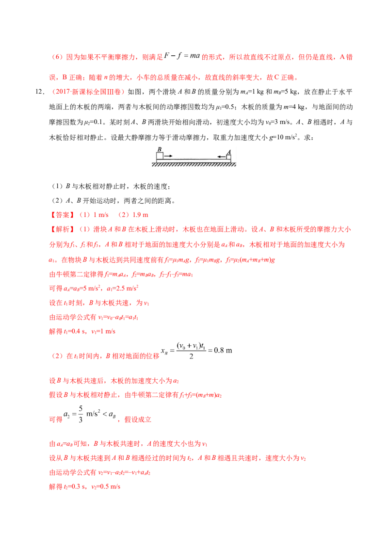 解密03牛顿运动定律（解析版）-高频考点解密2021年高考物理二轮复习讲义+分层训练_04高考物理_新高考复习资料_2021年新高考资料
