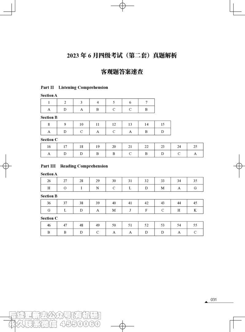 (3.1.4)-2023年06月四级考试真题解析（第一套+第二套+第三套）_英语四六级保存避免失效_最新更新，视频都在这_2026、6月四级速转存易和谐_1、2025年6月四级_02.2026四级英语高途唐静