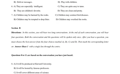 2019年12月四级真题第1套_英语四六级保存避免失效_最新更新，视频都在这_2026、6月四级速转存易和谐_新大学英语2025.6月4.6级真题_※1.四级历年真题、解析及听力_2.2017-2024年（新题型）