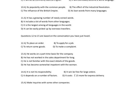 2015年12月英语四级考试真题(第3套)_英语四六级保存避免失效_最新更新，视频都在这_2026、6月四级速转存易和谐_新大学英语2025.6月4.6级真题_※1.四级历年真题、解析及听力_2015年12月CET4