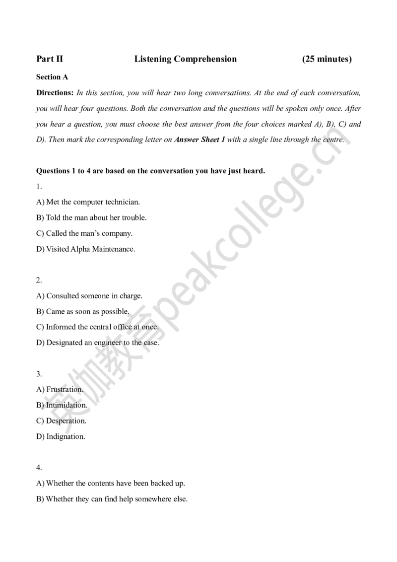 2025年6月六级真题卷一_英语四六级保存避免失效_最新更新，视频都在这_2026、6月四级速转存易和谐_新大学英语2025.6月4.6级真题_六级真题_01六级真题+答案解析+听力音频