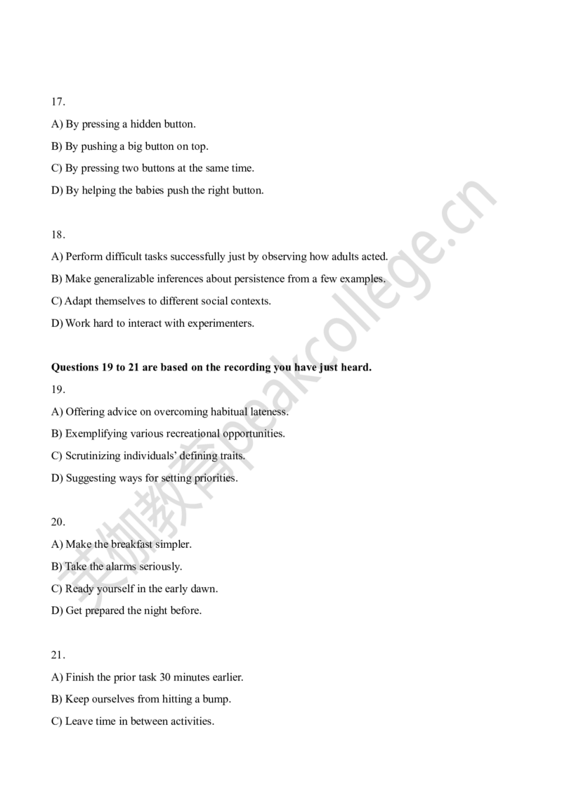 2025年6月六级真题卷一_英语四六级保存避免失效_最新更新，视频都在这_2026、6月四级速转存易和谐_新大学英语2025.6月4.6级真题_六级真题_01六级真题+答案解析+听力音频