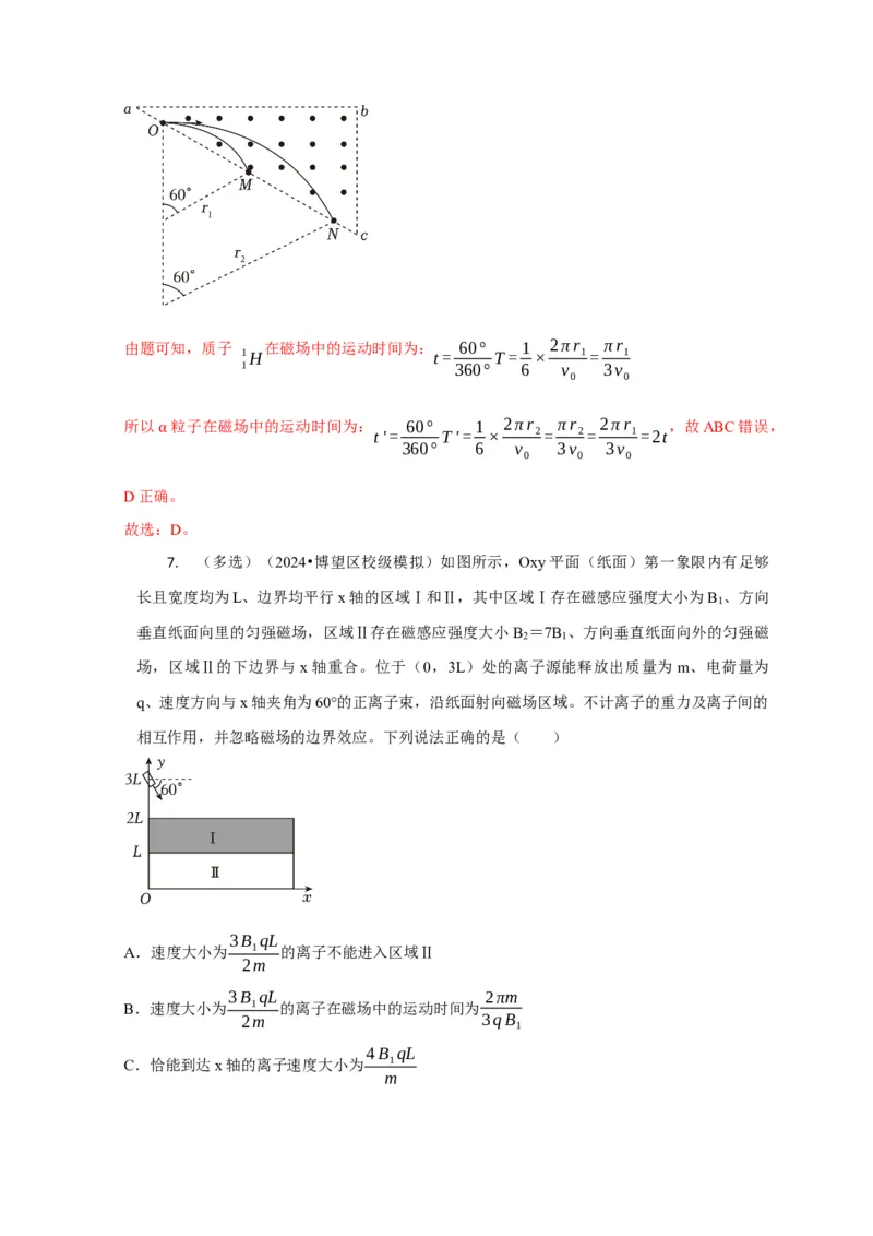 选择6磁场高频问题（解析版）_04高考物理_2025年新高考资料_二轮复习_模型与方法2025届高考物理二轮复习热点题型归类340322924
