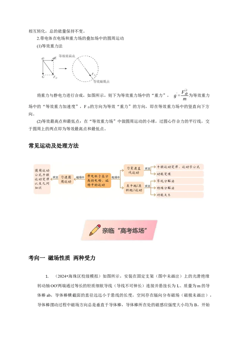 选择6磁场高频问题（解析版）_04高考物理_2025年新高考资料_二轮复习_模型与方法2025届高考物理二轮复习热点题型归类340322924