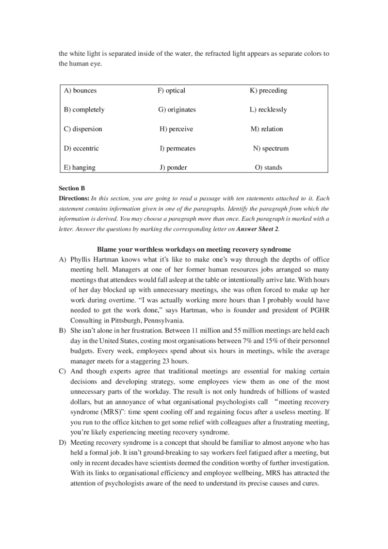 2024年06月大学英语六级考试真题（第3套）_英语四六级保存避免失效_最新更新，视频都在这_2026、6月四级速转存易和谐_新大学英语2025.6月4.6级真题_六级真题_2024年6月六级真题和答案