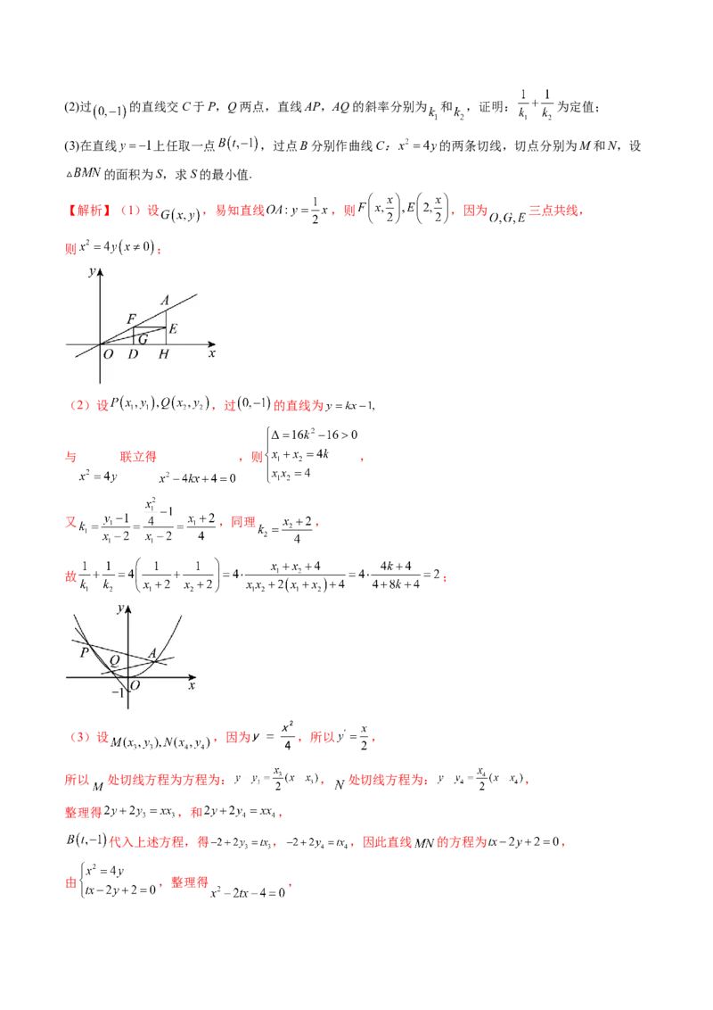 重难点突破13切线与切点弦问题（五大题型）（解析版）_2025年新高考资料_一轮复习_2025年高考数学一轮复习讲练测（新教材新高考，含2024高考真题）_第八章平面解析几何