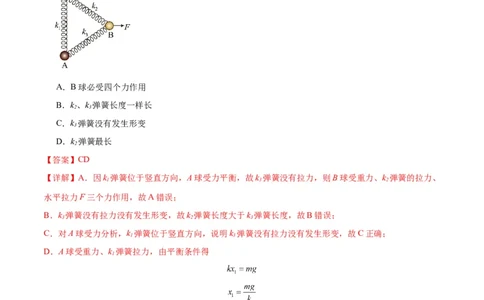 考点巩固卷05相互作用之受力分析（解析版）_04高考物理_新高考复习资料_2024新高考复习资料_一轮复习资料_完2024年高考物理一轮复习考点通关卷（新高考通用）_考点巩固卷_力学部分