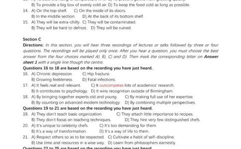 25年6月六级真题（第二套）_英语四六级保存避免失效_最新更新，视频都在这_2026、6月四级速转存易和谐_新大学英语2025.6月4.6级真题_六级真题_01六级真题+答案解析+听力音频