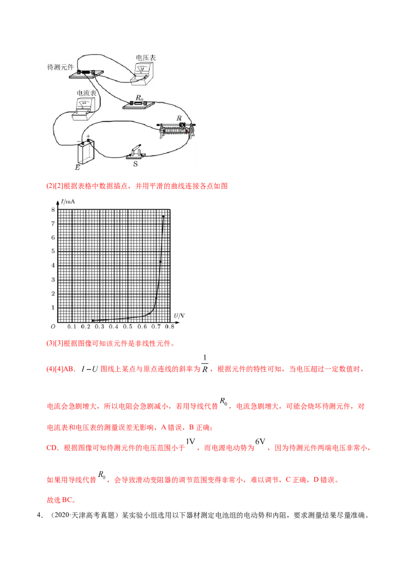 解密15电学实验（解析版）-高频考点解密2021年高考物理二轮复习讲义+分层训练_04高考物理_新高考复习资料_2021年新高考资料_高频考点解密2021年高考物理二轮复习讲义+分层训练
