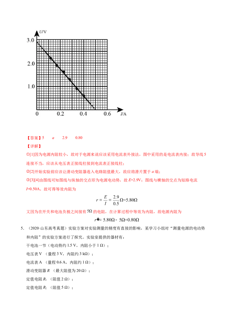 解密15电学实验（解析版）-高频考点解密2021年高考物理二轮复习讲义+分层训练_04高考物理_新高考复习资料_2021年新高考资料_高频考点解密2021年高考物理二轮复习讲义+分层训练