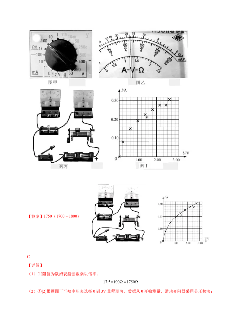 解密15电学实验（解析版）-高频考点解密2021年高考物理二轮复习讲义+分层训练_04高考物理_新高考复习资料_2021年新高考资料_高频考点解密2021年高考物理二轮复习讲义+分层训练