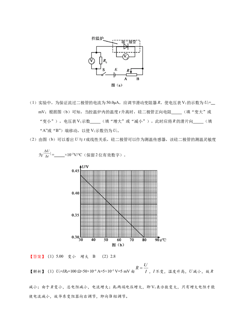 解密15电学实验（解析版）-高频考点解密2021年高考物理二轮复习讲义+分层训练_04高考物理_新高考复习资料_2021年新高考资料_高频考点解密2021年高考物理二轮复习讲义+分层训练