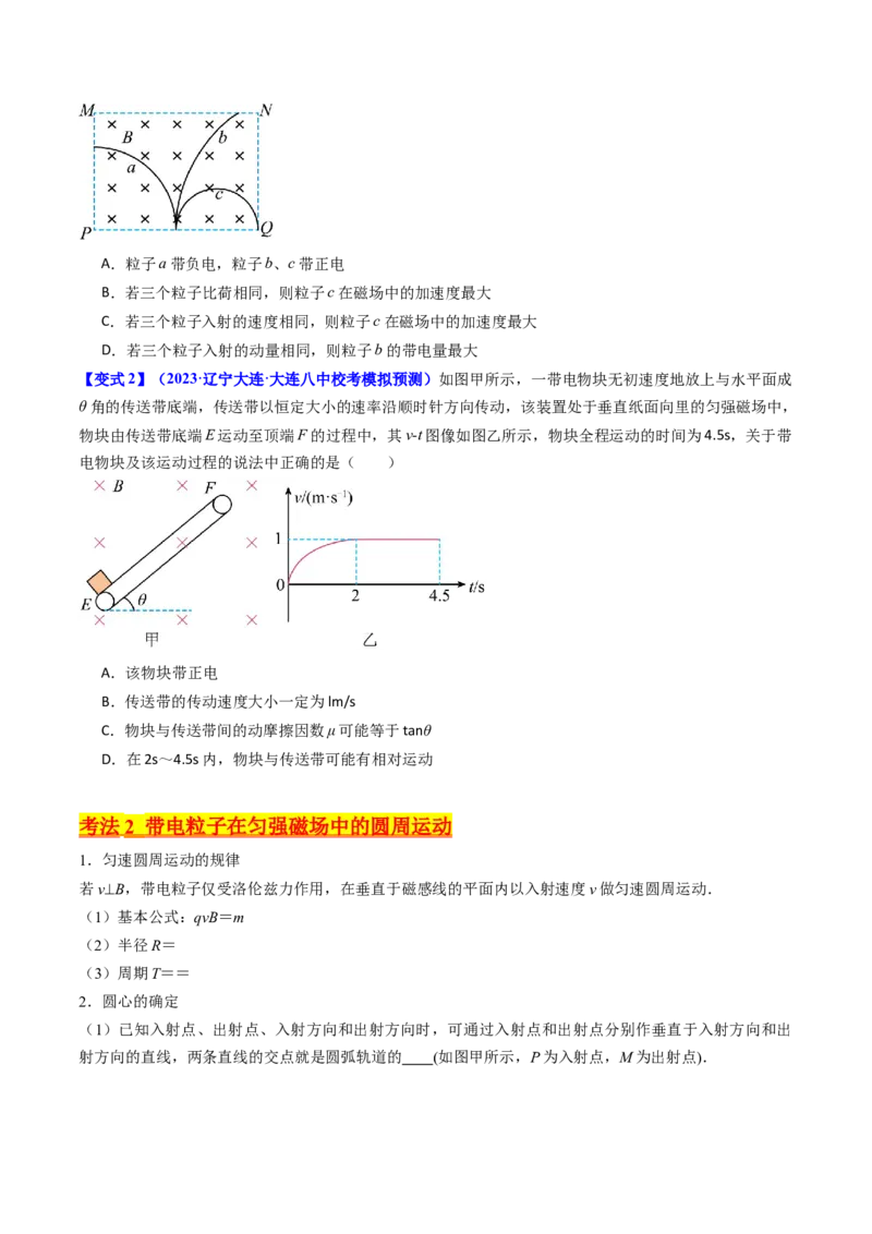 考点46磁场对运动电荷的作用（核心考点精讲+分层精练）原卷版_04高考物理_新高考复习资料_2024新高考复习资料_一轮复习资料_完备战2024年高考物理一轮复习考点帮（新高考专用）