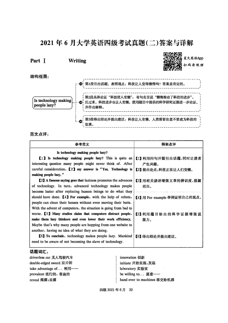 2021.06英语四级答案解析第2套_英语四六级保存避免失效_最新更新，视频都在这_2026、6月四级速转存易和谐_新大学英语2025.6月4.6级真题_※1.四级历年真题、解析及听力_2.2017-2024年（新题型）
