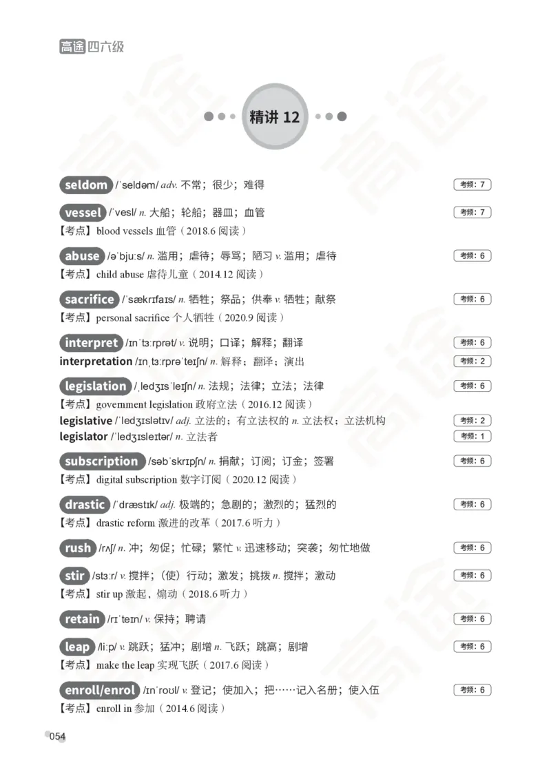 (2.5)-四级词汇讲义_英语四六级保存避免失效_最新更新，视频都在这_2026、6月四级速转存易和谐_1、2025年6月四级_02.2026四级英语高途唐静_四级秋季全程Standard班_{2}--资料