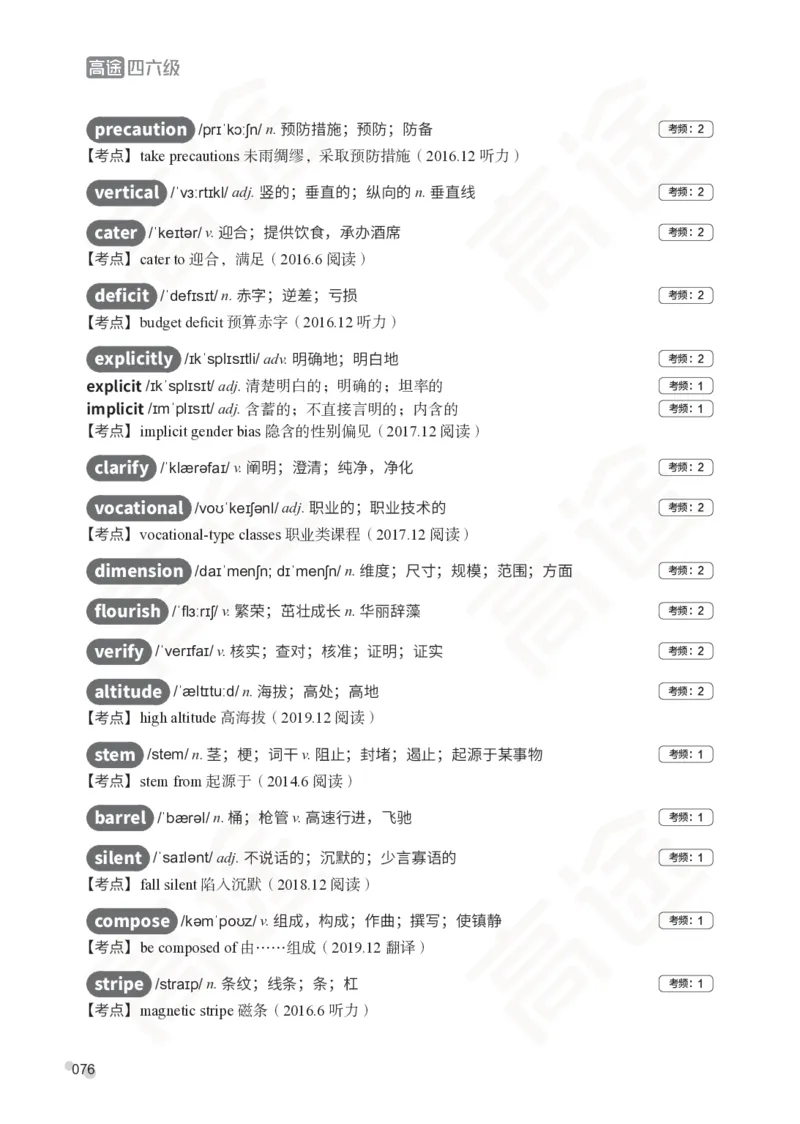 (2.5)-四级词汇讲义_英语四六级保存避免失效_最新更新，视频都在这_2026、6月四级速转存易和谐_1、2025年6月四级_02.2026四级英语高途唐静_四级秋季全程Standard班_{2}--资料