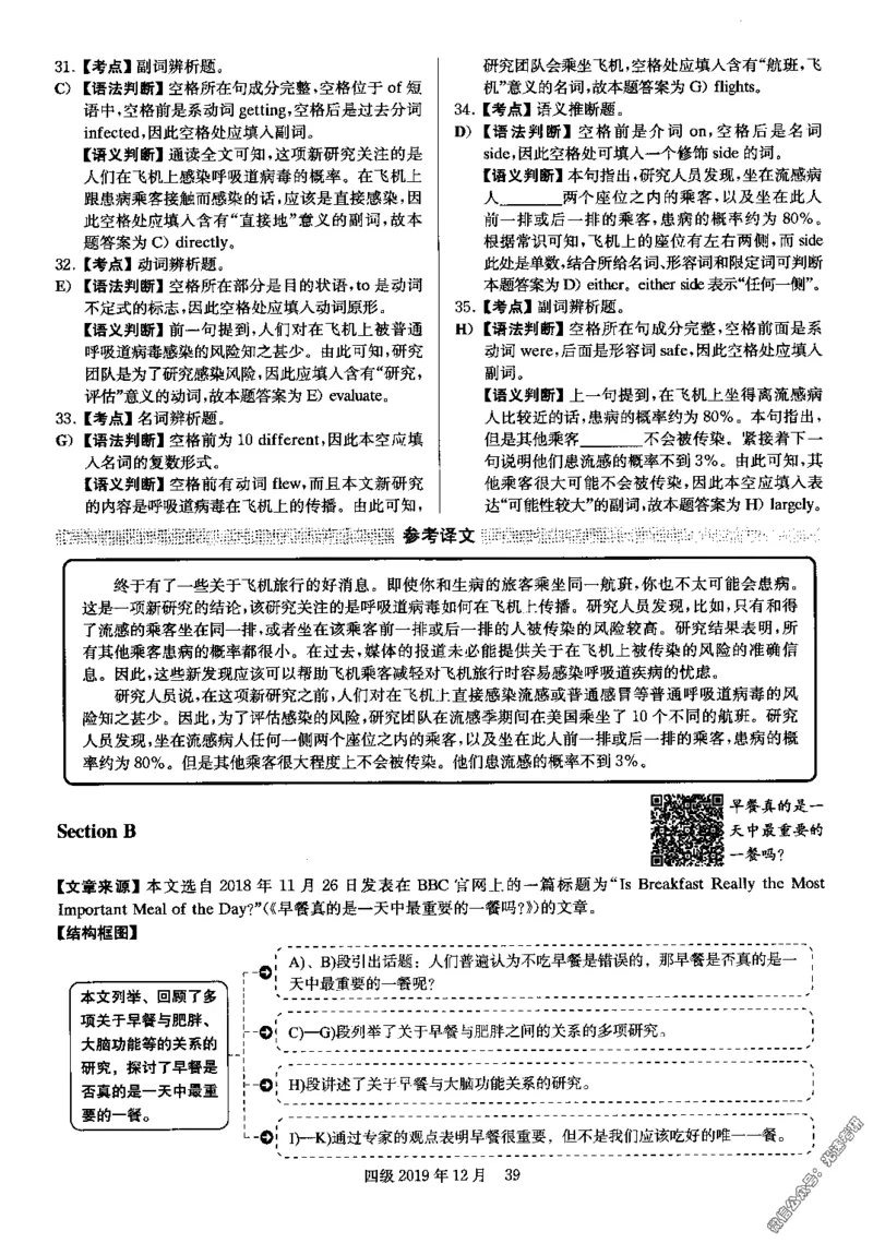 2019.12英语四级解析第2套_英语四六级保存避免失效_最新更新，视频都在这_2026，6月六级速转存易和谐_0、2025年12月六级_00.学丞六级全程班刘晓燕_00讲义资料_四六级历年真题汇总(1)