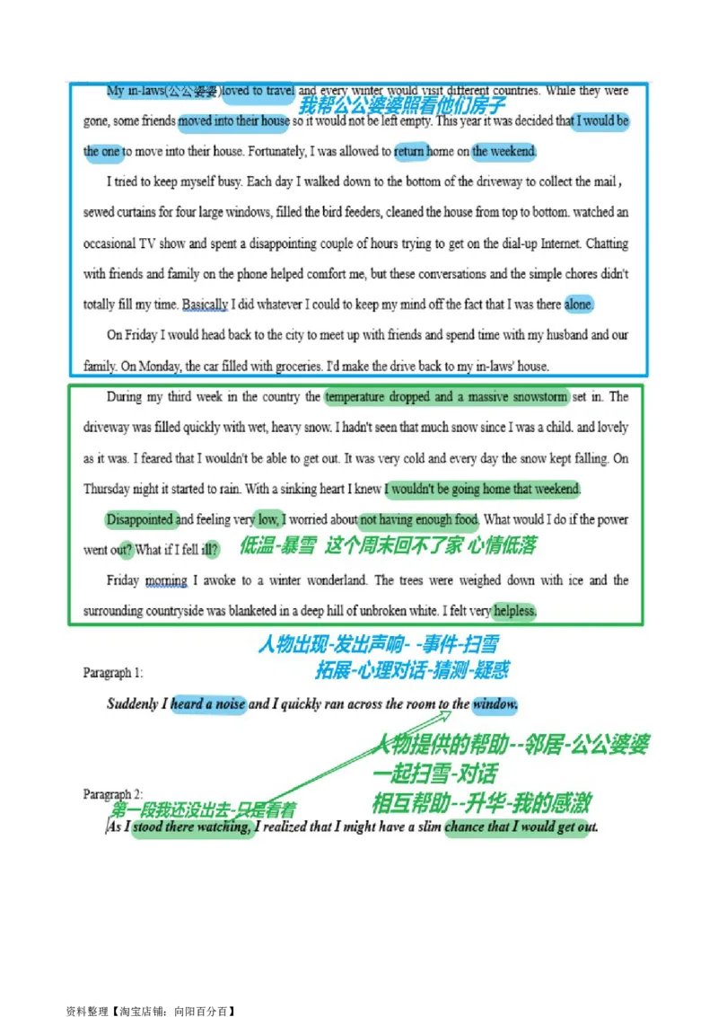 读后续写思维方向专练(17)-2024届高三英语一轮起航_03高考英语_新高考复习资料_2024年新高考资料_专项复习资料_读后续写思维专练-2024届高三英语大一轮复习作文起航