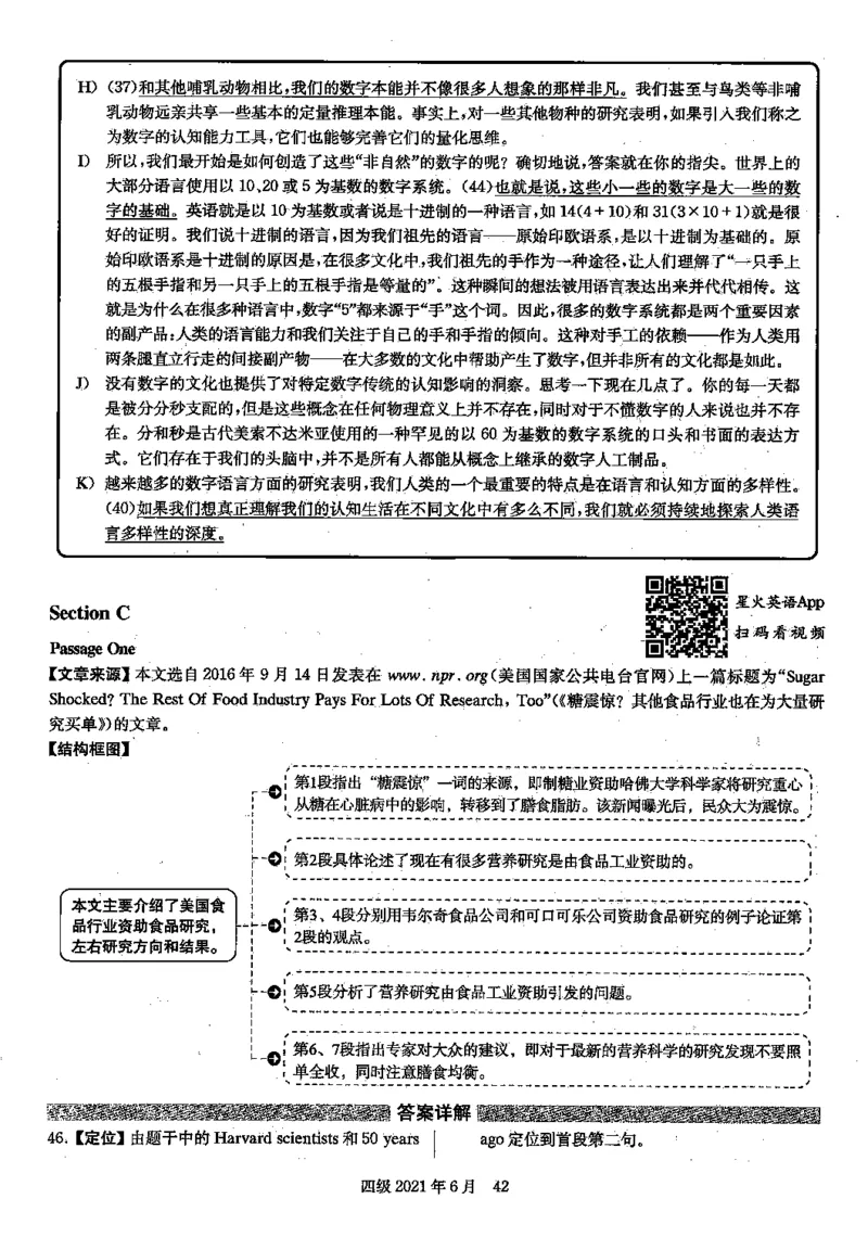 2021.06英语四级解析第2套_英语四六级保存避免失效_最新更新，视频都在这_2026，6月六级速转存易和谐_0、2025年12月六级_00.学丞六级全程班刘晓燕_00讲义资料_四六级历年真题汇总(1)