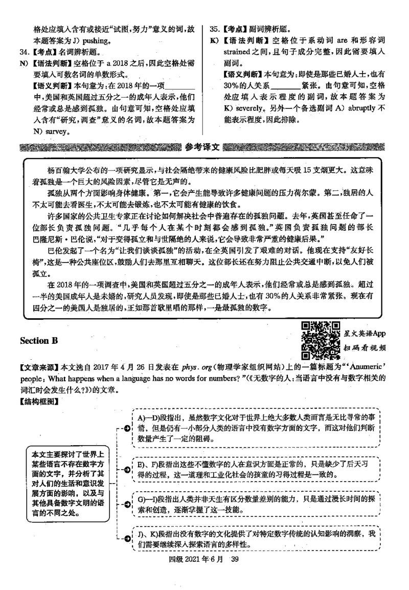 2021.06英语四级解析第2套_英语四六级保存避免失效_最新更新，视频都在这_2026，6月六级速转存易和谐_0、2025年12月六级_00.学丞六级全程班刘晓燕_00讲义资料_四六级历年真题汇总(1)