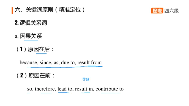 06.听力核心技巧6：短文解题原则（一）_英语四六级保存避免失效_最新更新，视频都在这_2026、6月四级速转存易和谐_0、2025年12月四级_06.橙啦四级全程班石雷鹏_01.听力精讲_资料
