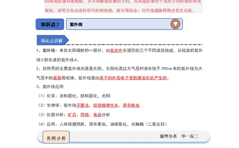 3.5人眼看不见的光（知识解读）（解析版）_8上-初中物理苏科版(4)_03讲义